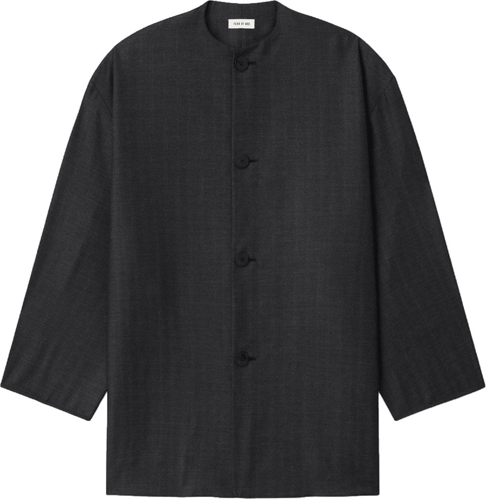 Fear of God COLLARLESS SPORT JACKET Donkergrijs