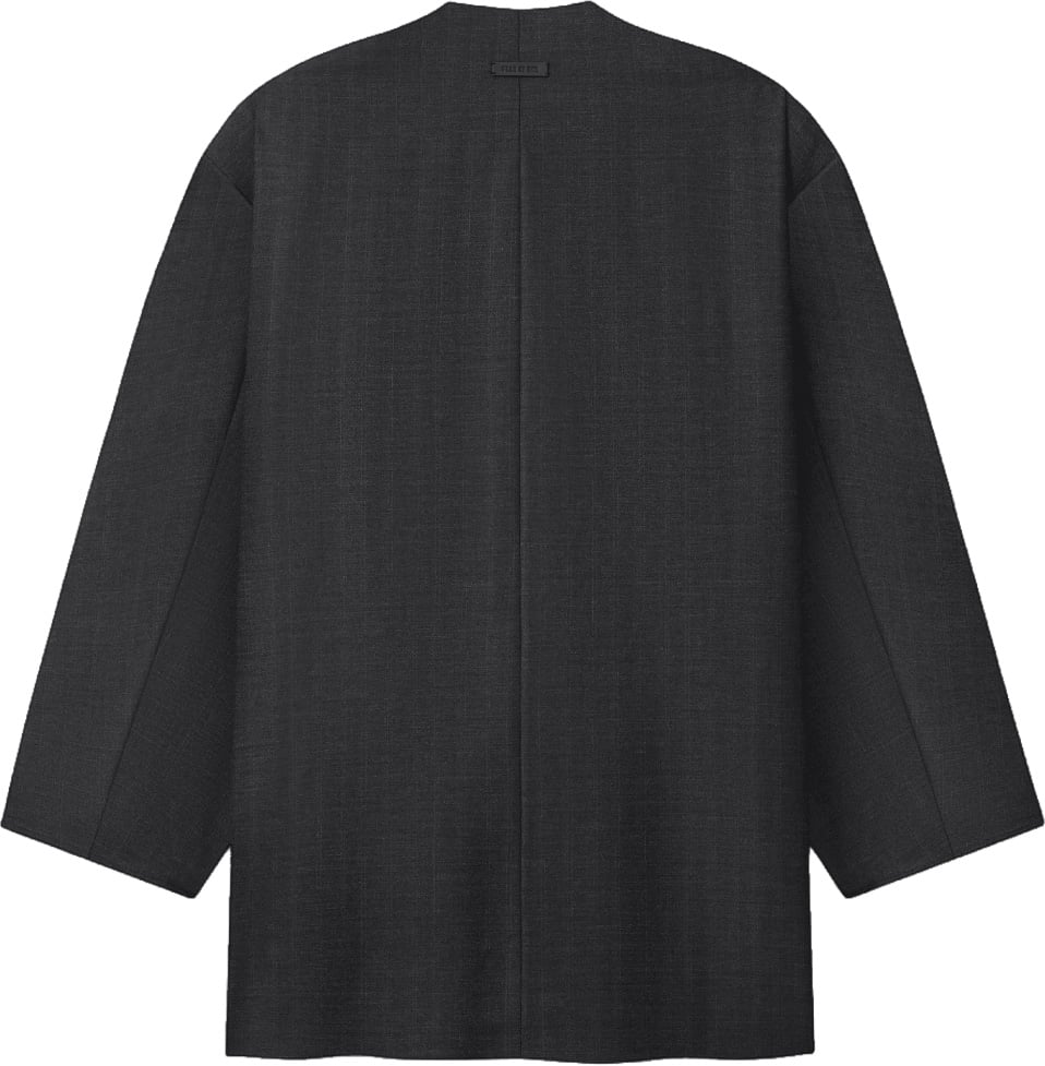Fear of God COLLARLESS SPORT JACKET Donkergrijs