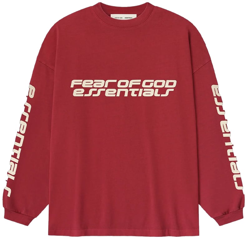 Fear of God Fear of God 90's Longsleeve 125H0254572F Crimson Divers