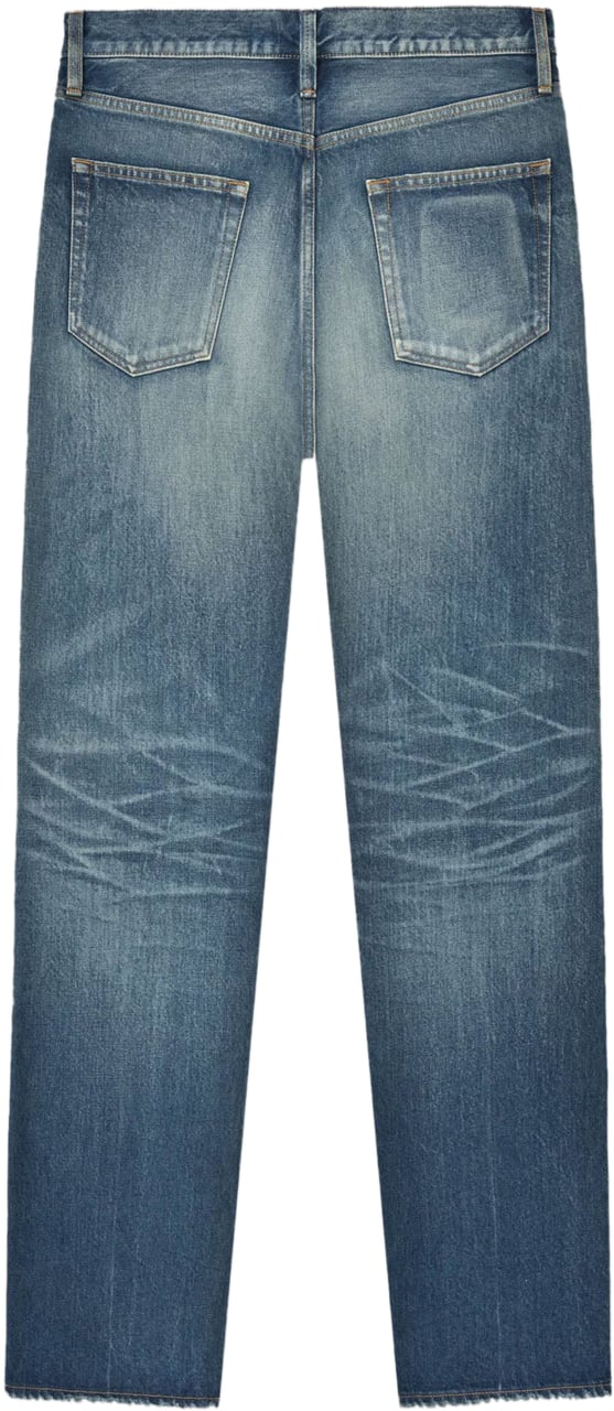 Fear of God STRAIGHT JEANS MID INDIGO Blauw