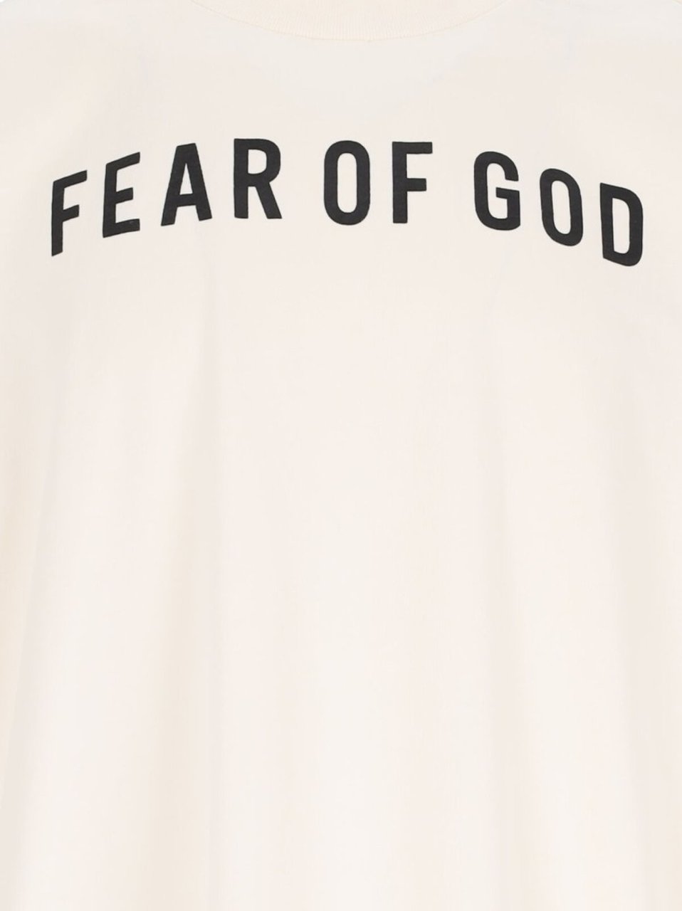 Fear of God Thunderbird Logo T-Shirt In Cream Cotton Neutraal