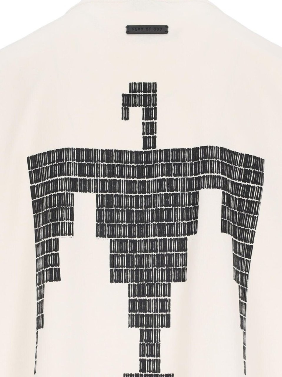 Fear of God Thunderbird Logo T-Shirt In Cream Cotton Neutraal