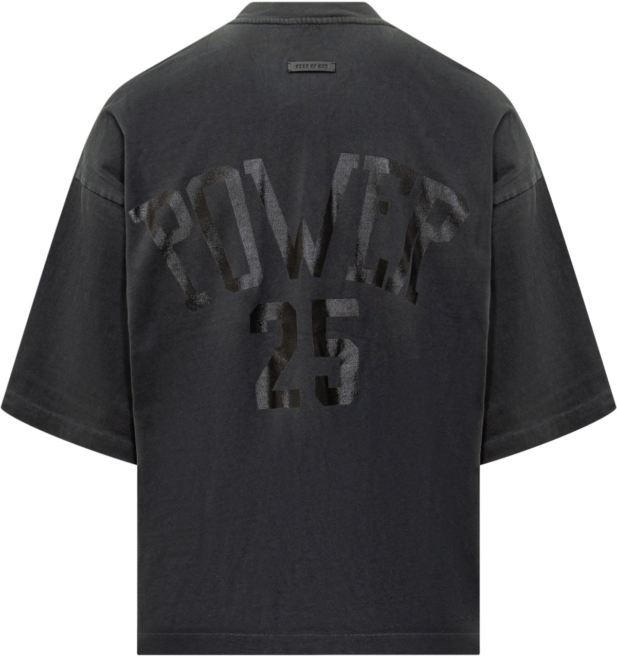 Fear of God T-Shirt Nera con Stampa Fear of God Zwart