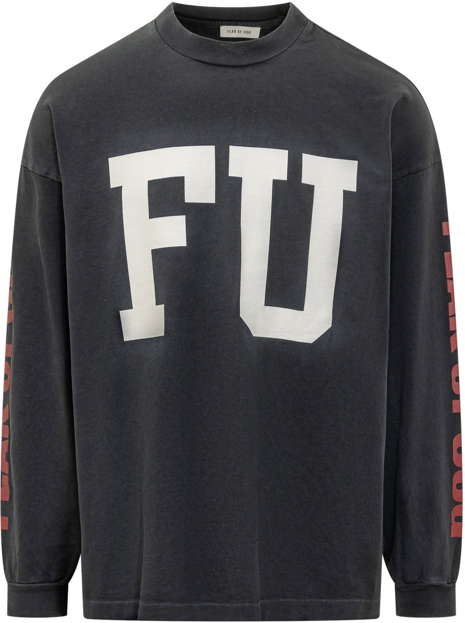 Fear of God Felpa Nera con Stampa Fear of God Zwart