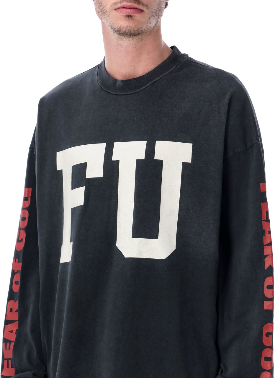 Fear of God Relaxed Ls Freedom Tee Nero Zwart