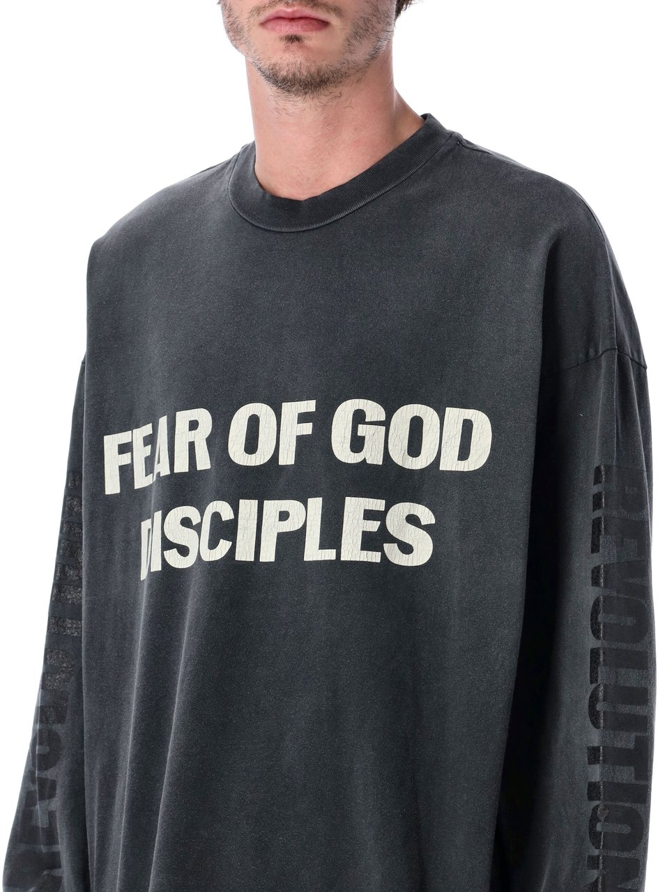 Fear of God Relaxed Ls Discipline Tee Nero Zwart