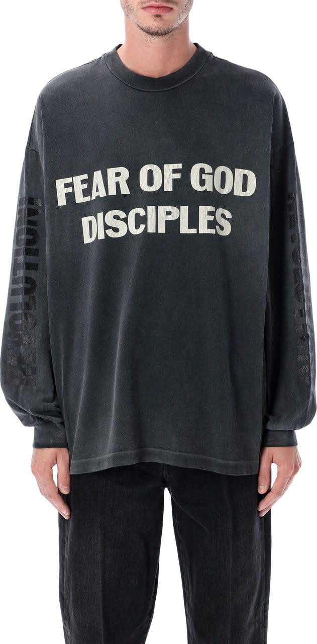 Fear of God Relaxed Ls Discipline Tee Nero Zwart