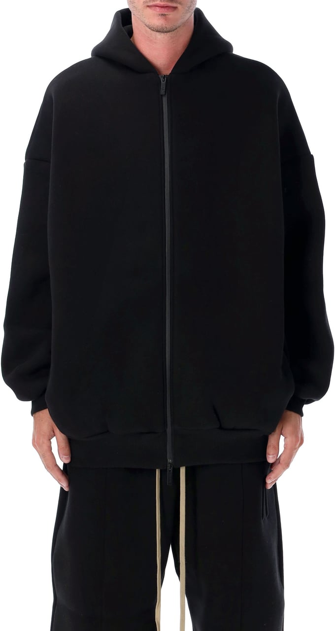 Fear of God Hoodie Oversized Zipped Nero Zwart