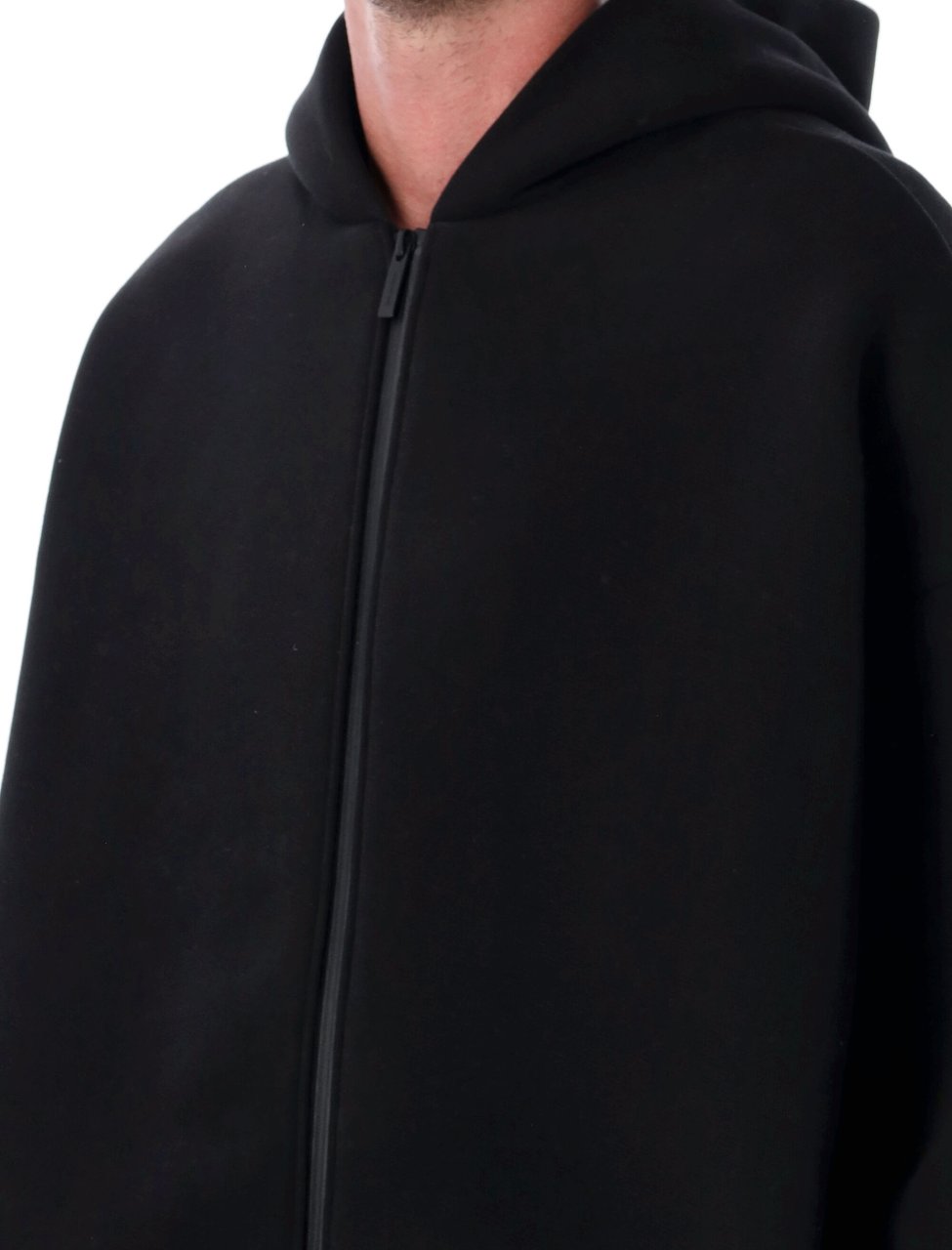 Fear of God Hoodie Oversized Zipped Nero Zwart