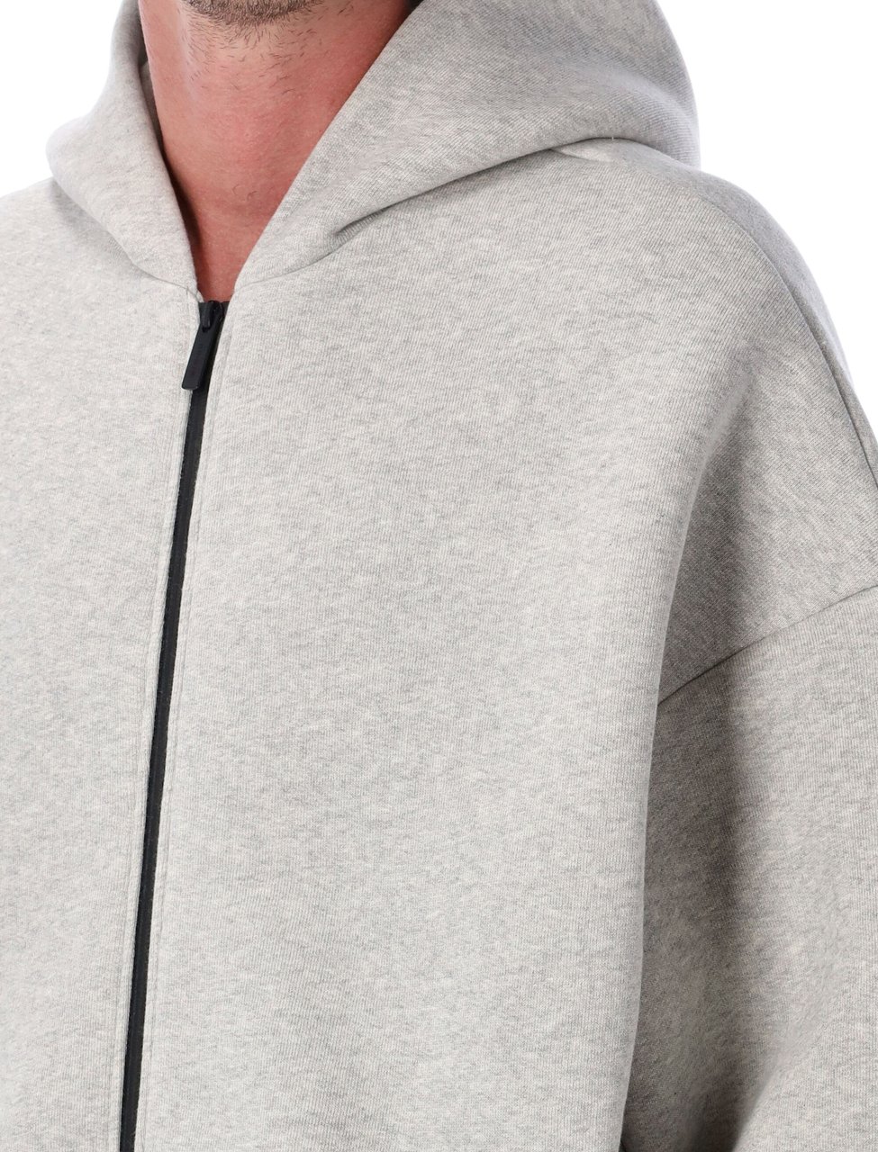 Fear of God Hoodie Oversized Zipped Grigio Grijs