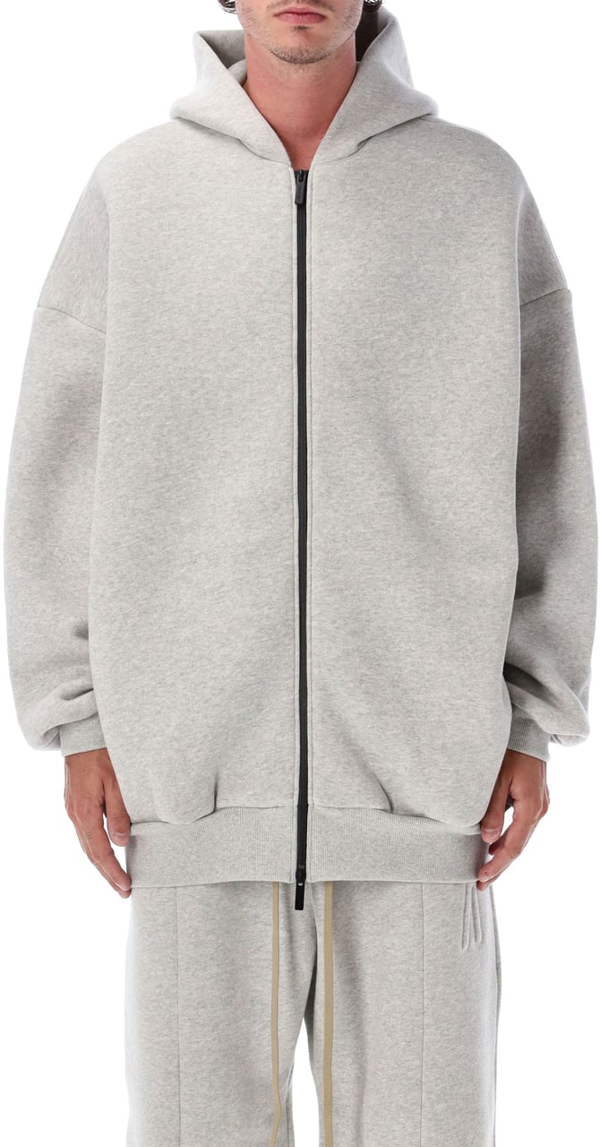 Fear of God Hoodie Oversized Zipped Grigio Grijs