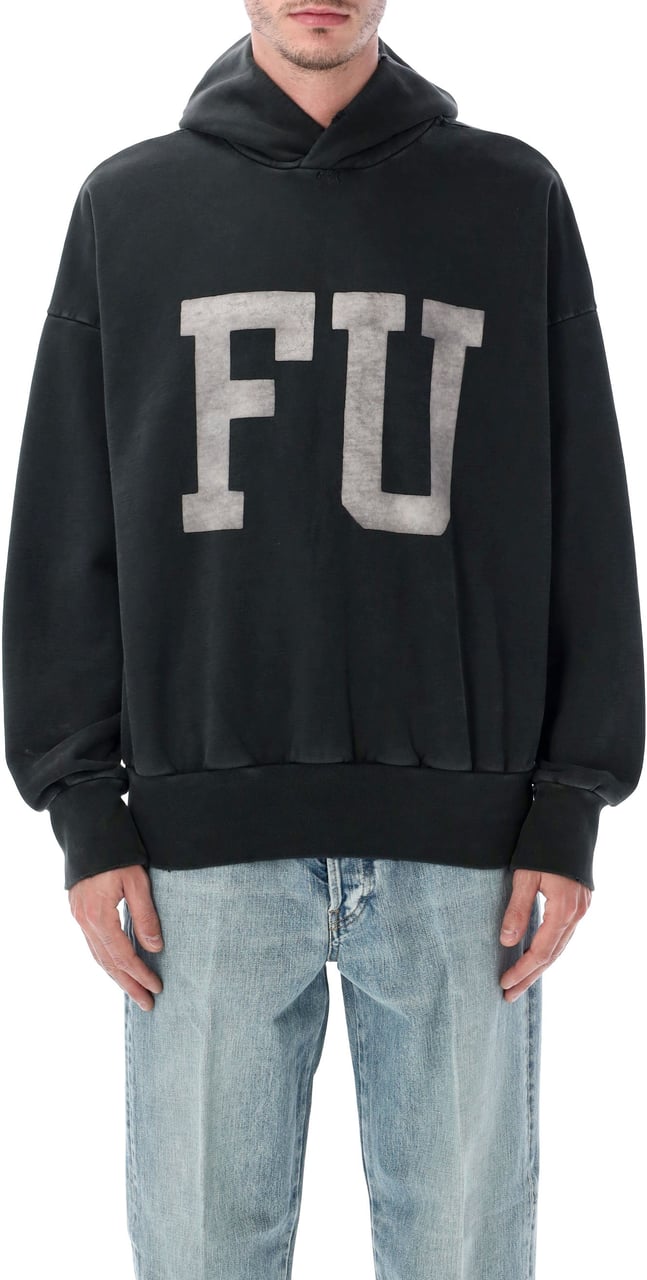 Fear of God Qualified Hoodie Fu Nero Zwart