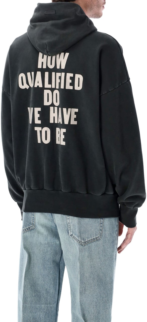 Fear of God Qualified Hoodie Fu Nero Zwart