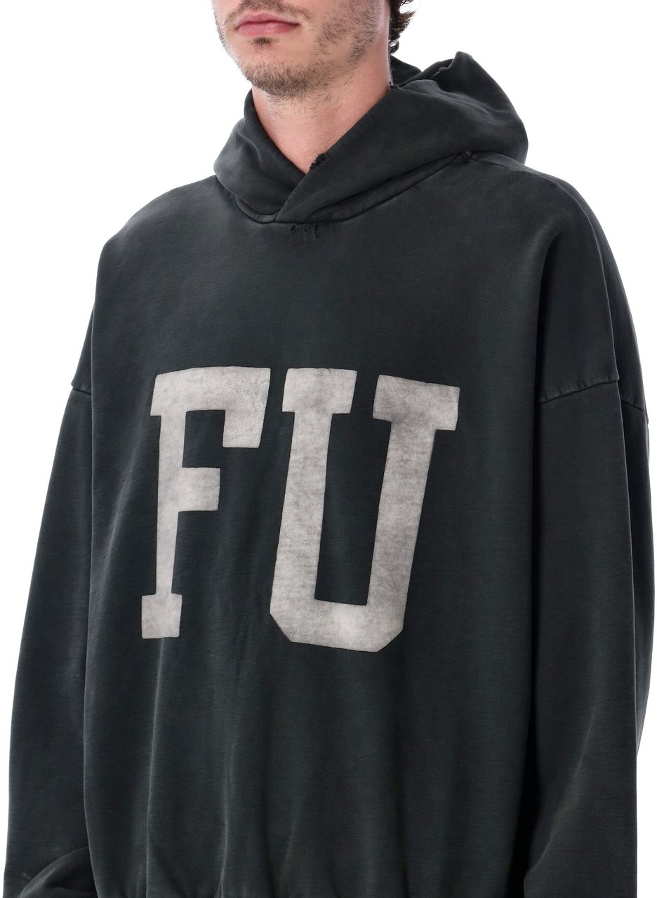 Fear of God Qualified Hoodie Fu Nero Zwart