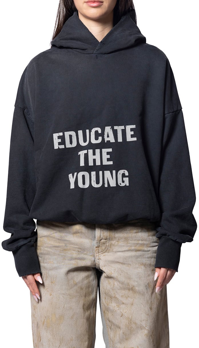 Fear of God EDUCATE HOODIE BLACK Zwart