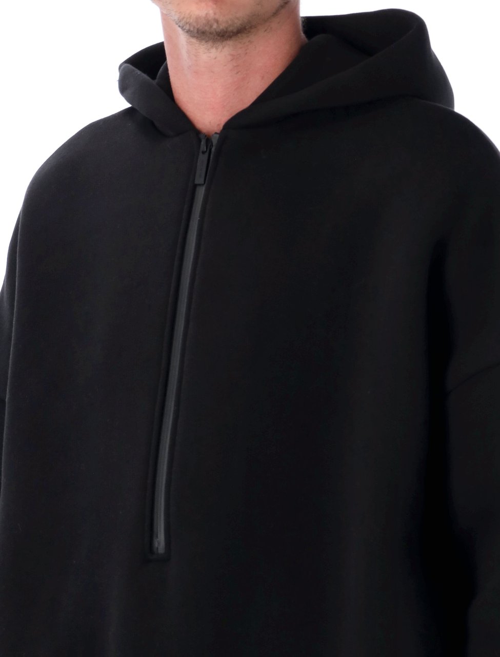 Fear of God Athletic Halfzip Hoodie Nero Zwart