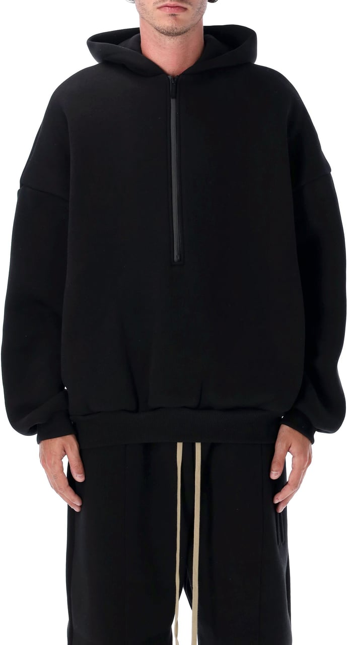 Fear of God Athletic Halfzip Hoodie Nero Zwart