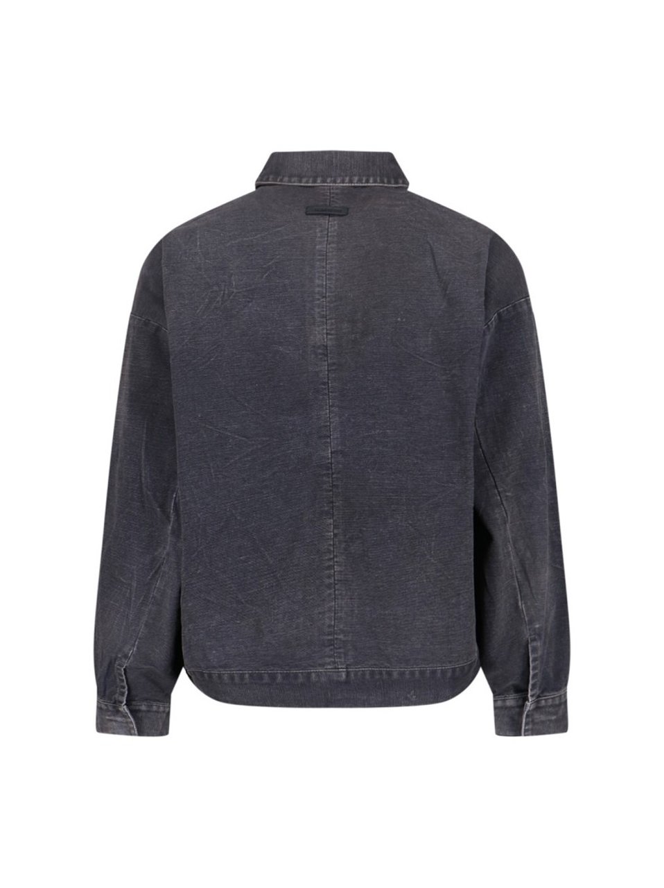 Fear of God "Utility" Jacket – Black Cotton Canvas Zwart