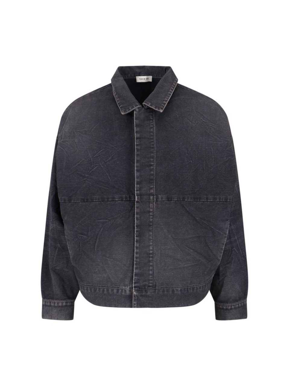 Fear of God "Utility" Jacket – Black Cotton Canvas Zwart