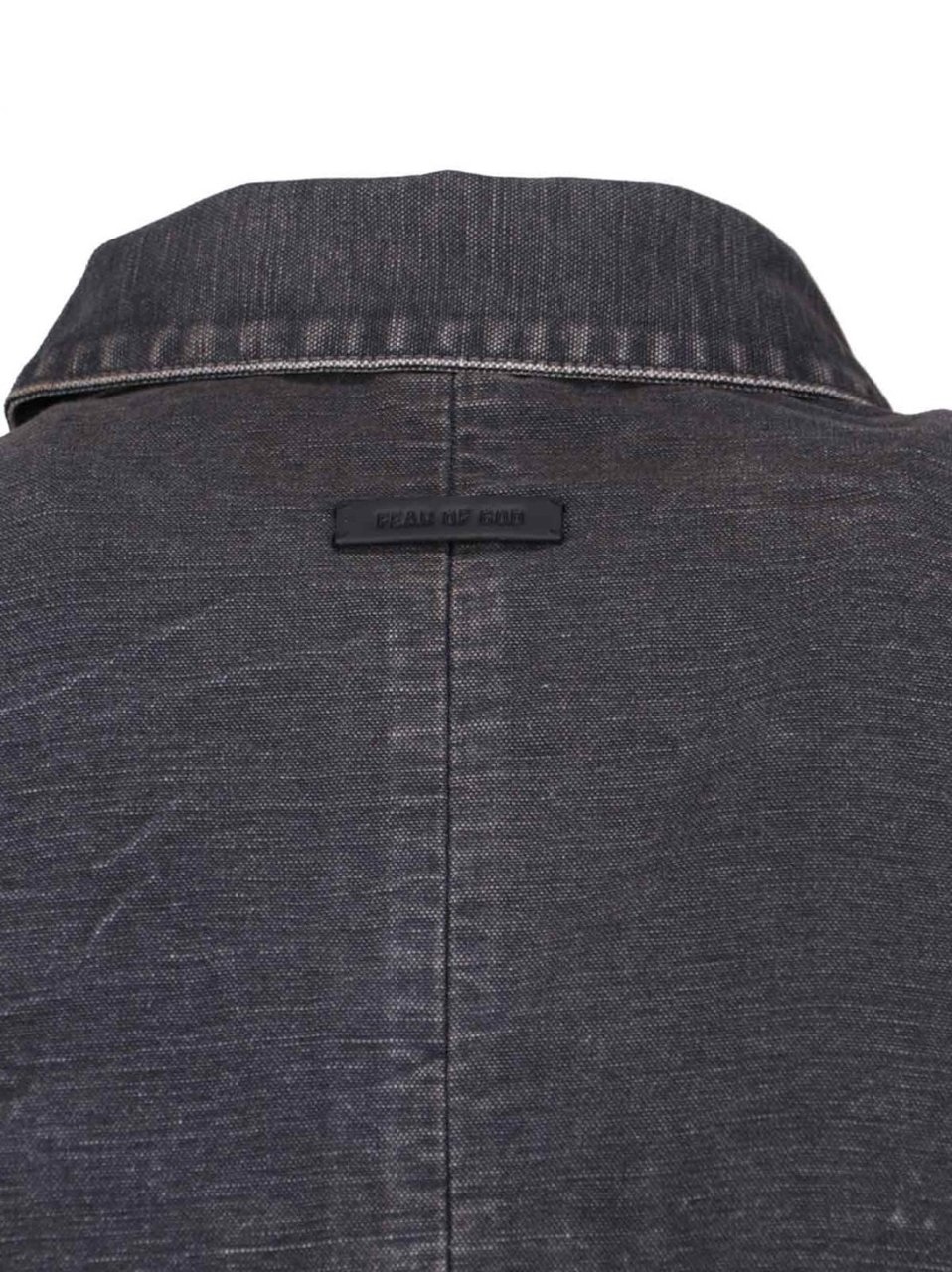 Fear of God "Utility" Jacket – Black Cotton Canvas Zwart