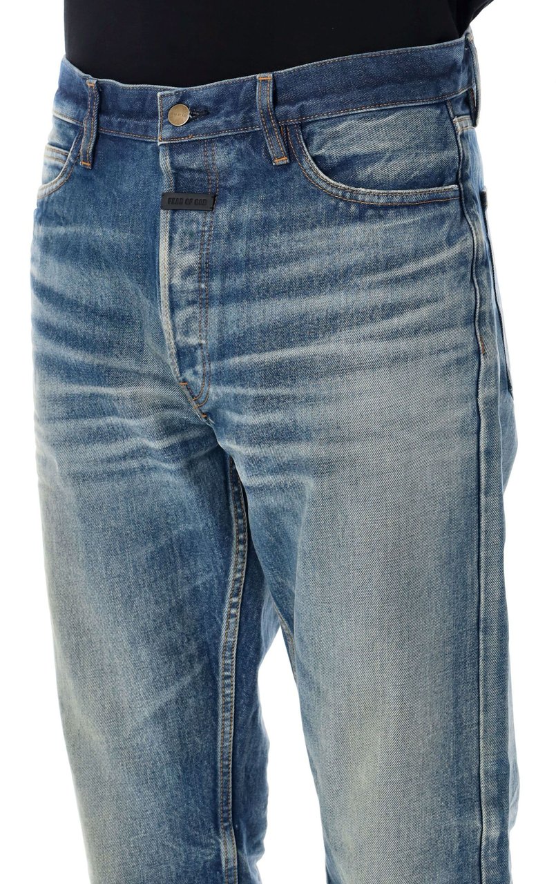 Fear of God Classic 5 Pocket Jean Medium Blue Blauw