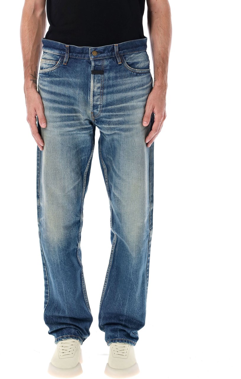 Fear of God Classic 5 Pocket Jean Medium Blue Blauw
