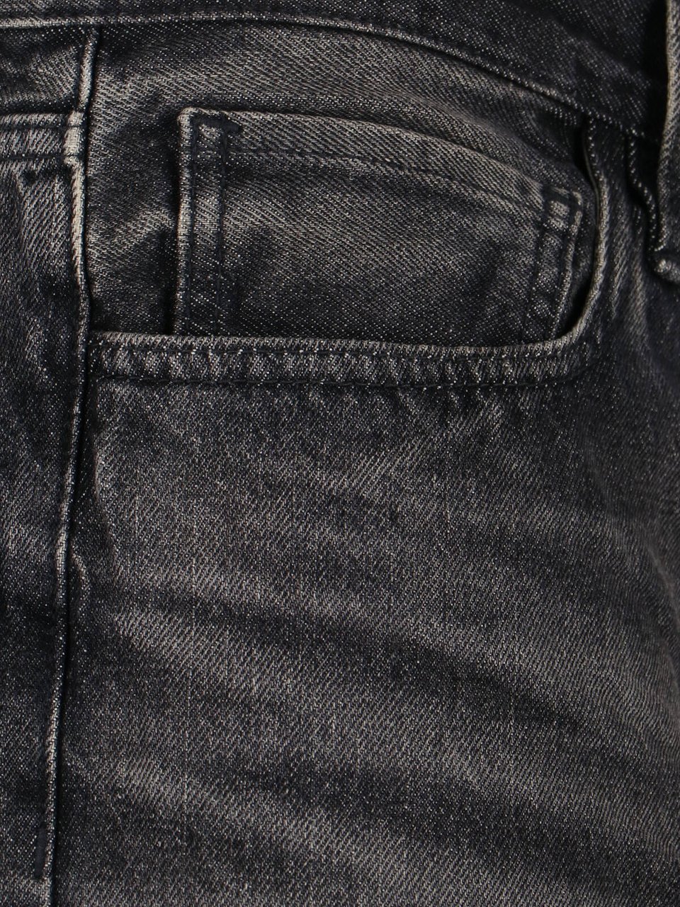 Fear of God Straight-Leg Black Denim Jeans With Logo Detail Zwart