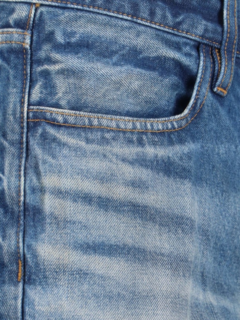 Fear of God Straight Logo Jeans – Blue Blauw