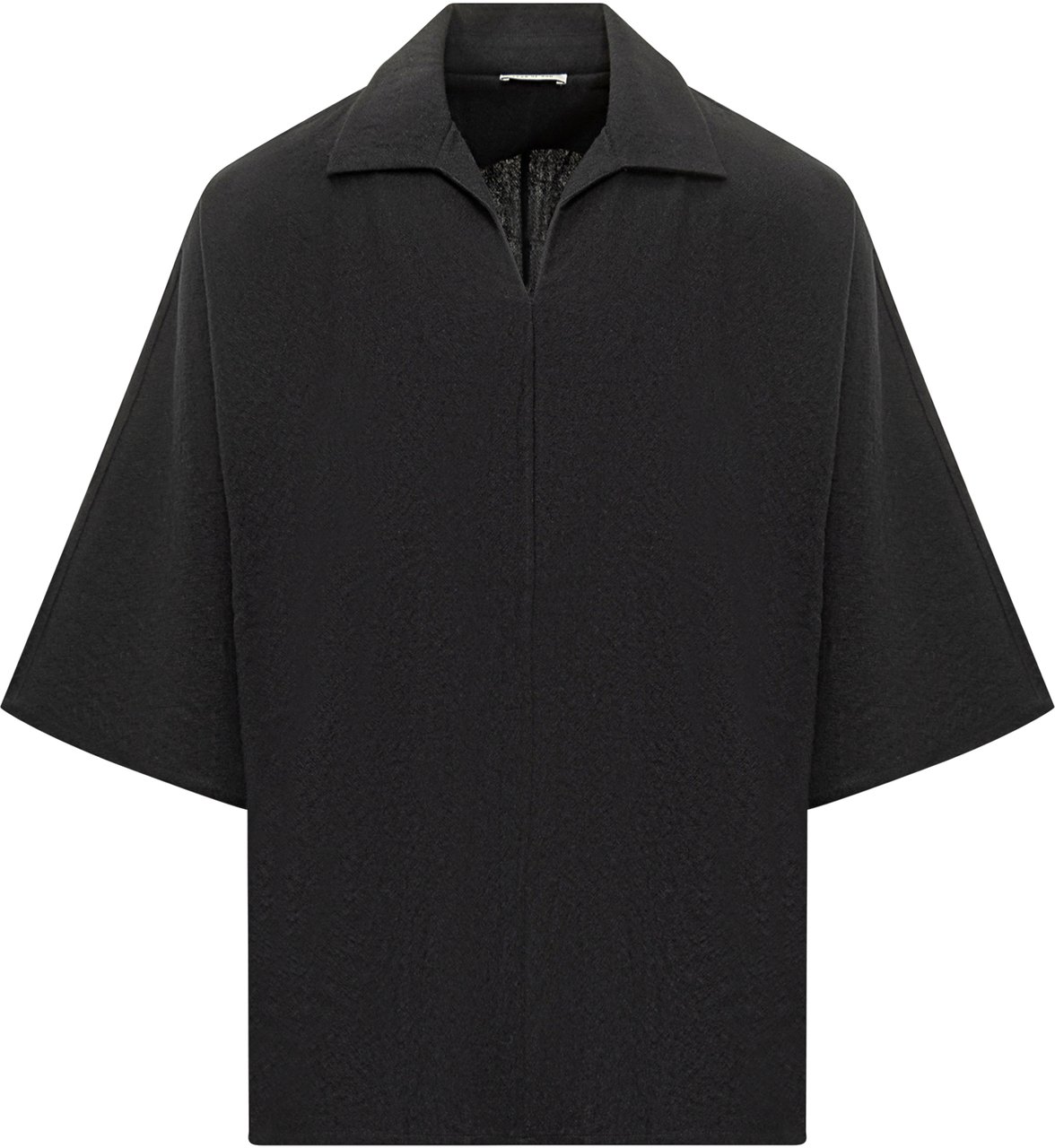 Fear of God Camicia Fear of God in Tessuto Nero a Maniche Corte Zwart
