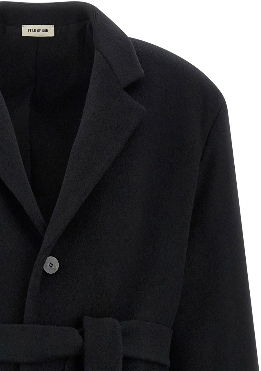 Fear of God Coats Black Zwart