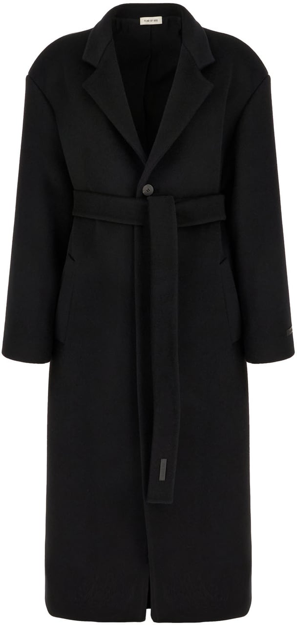 Fear of God Fear Of God Black wool coat Zwart