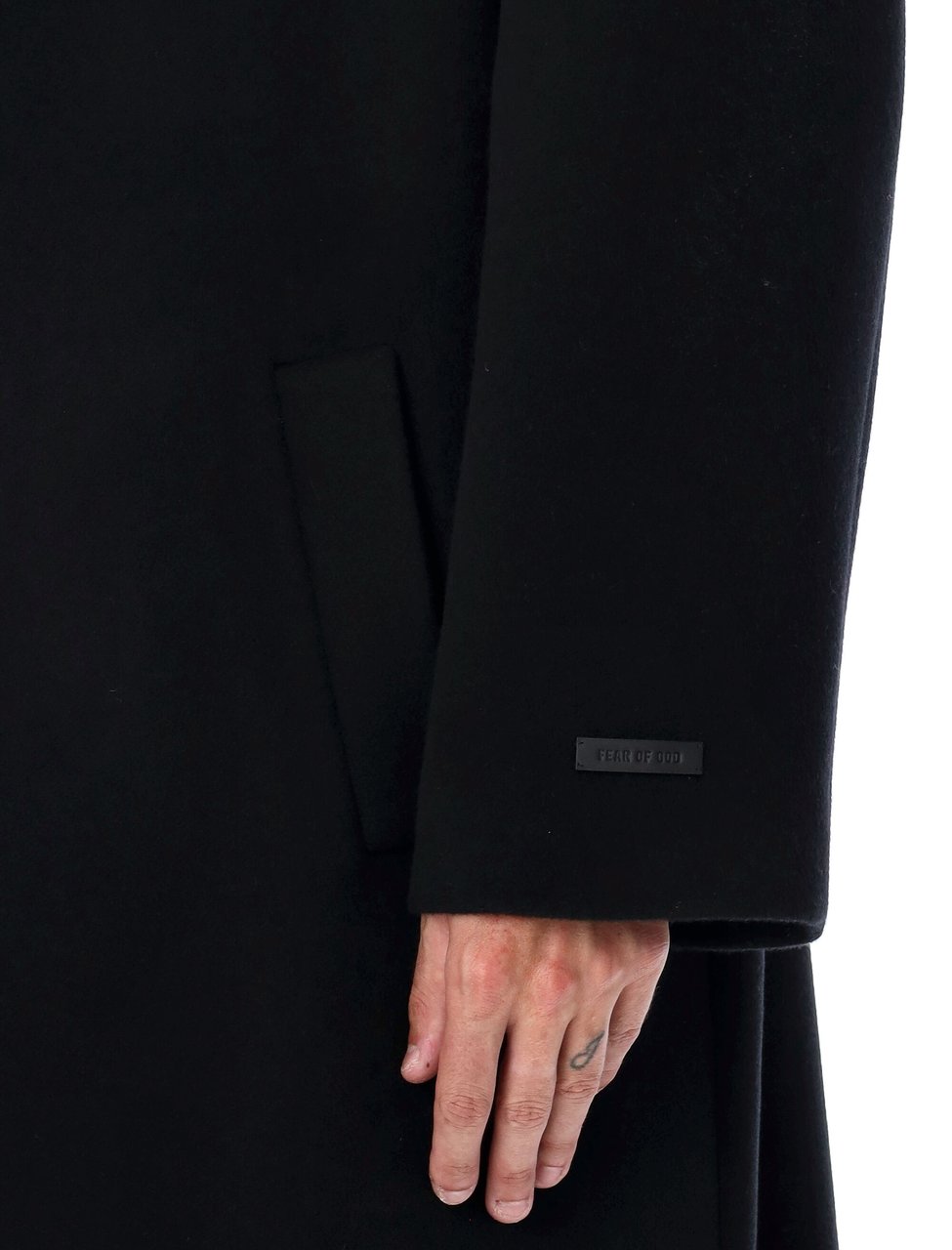 Fear of God Relaxed Coat Nero Zwart