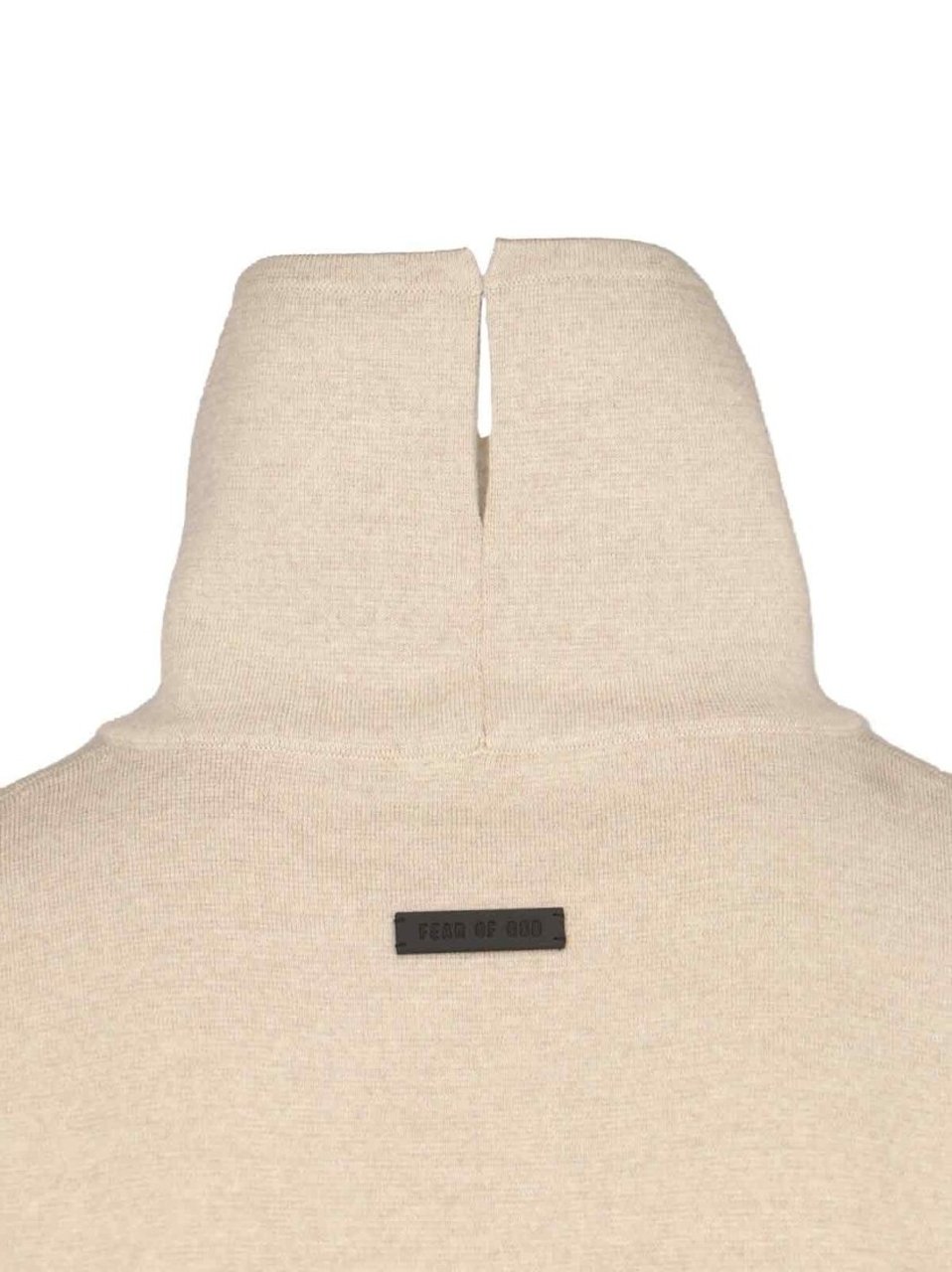 Fear of God Turtleneck Sweater In Beige Virgin Wool Dropped Shoulders Neutraal