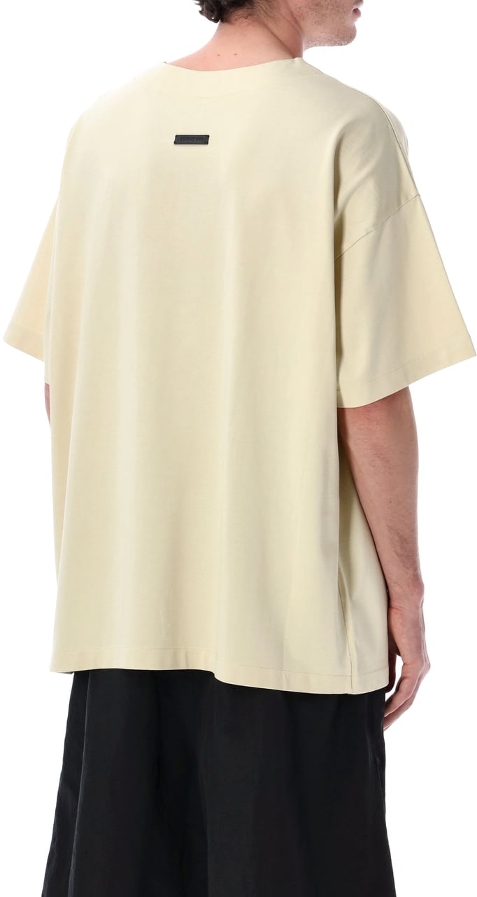 Fear of God Tshirt Basic Dirty Ivory Wit