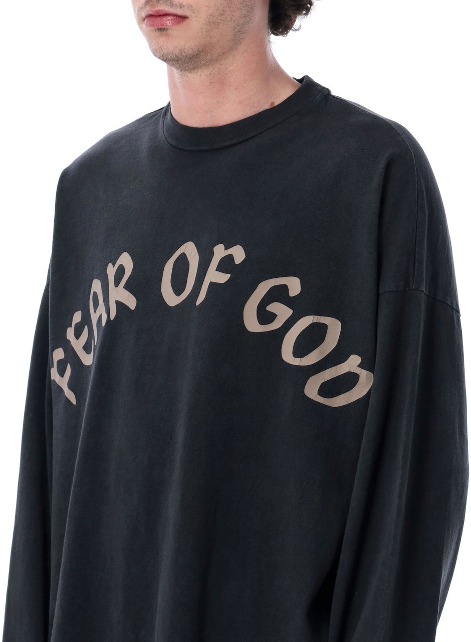 Fear of God Tshirt Fog Ls Nero Zwart