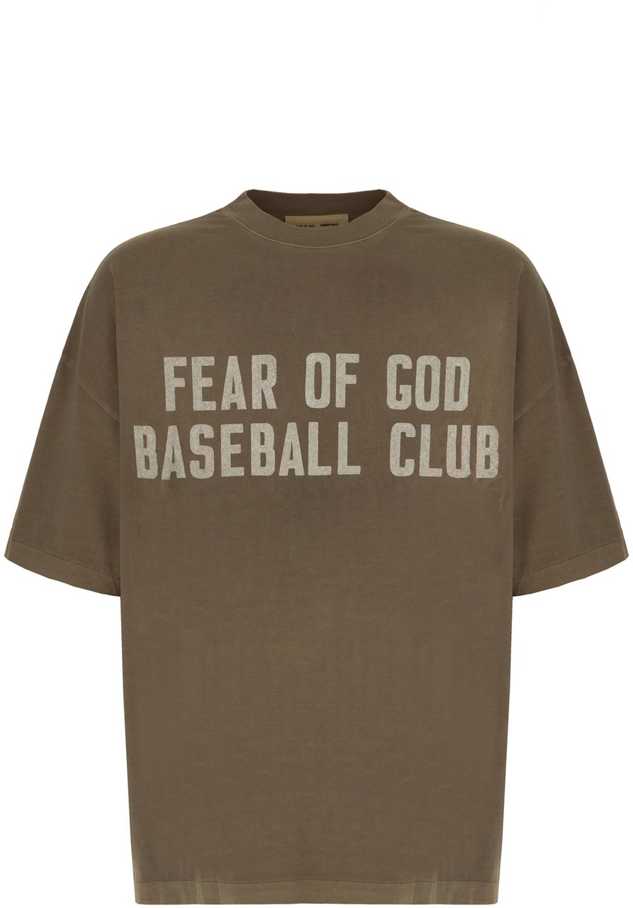 Fear Of God Mud cotton t-shirt Groen