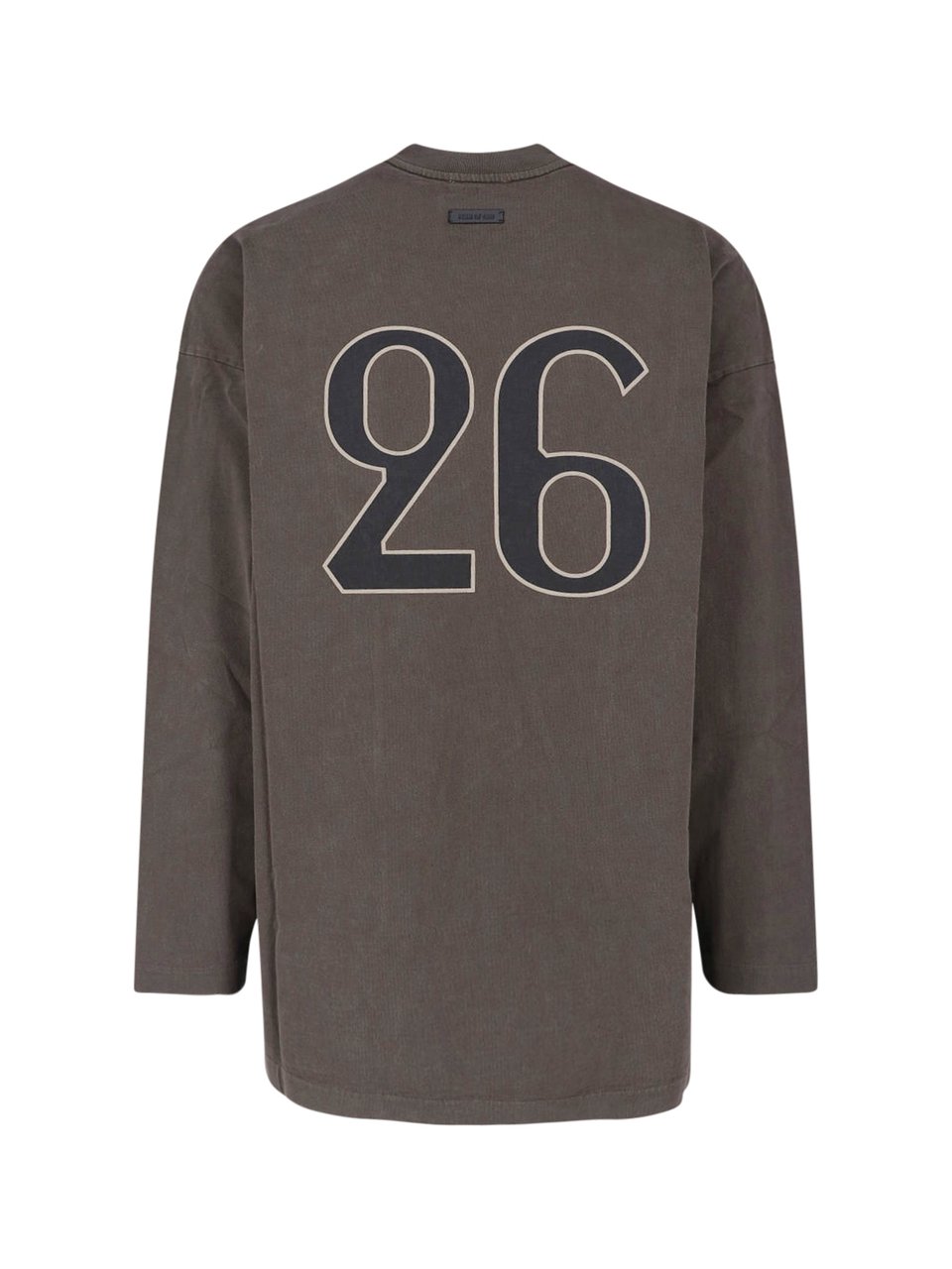 Fear of God Ribbed Neckline Long-Sleeve Cotton T-shirt Bruin