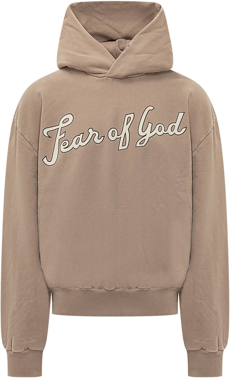 Fear of God Felpa con Cappuccio 26 Taupe