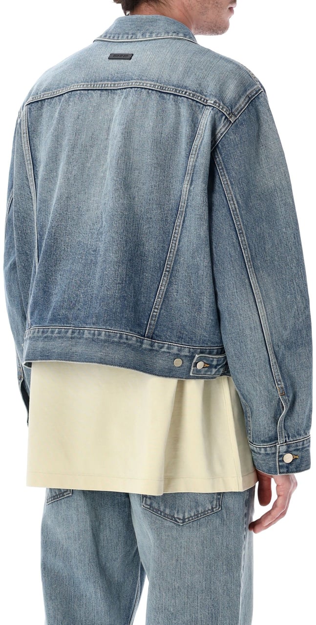 Fear of God Classic Trucker Jacket Medium Indigo Blauw