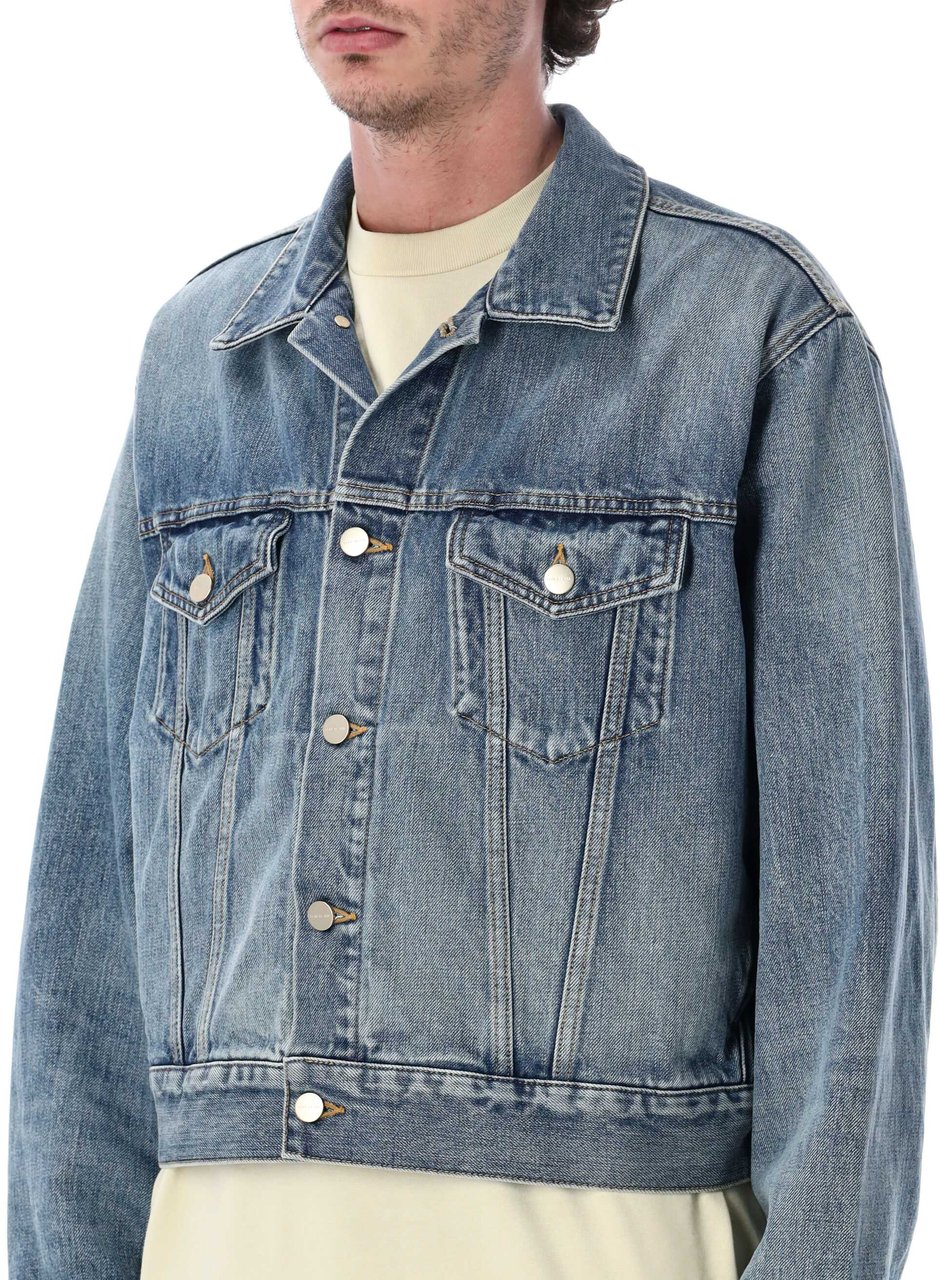 Fear of God Classic Trucker Jacket Medium Indigo Blauw