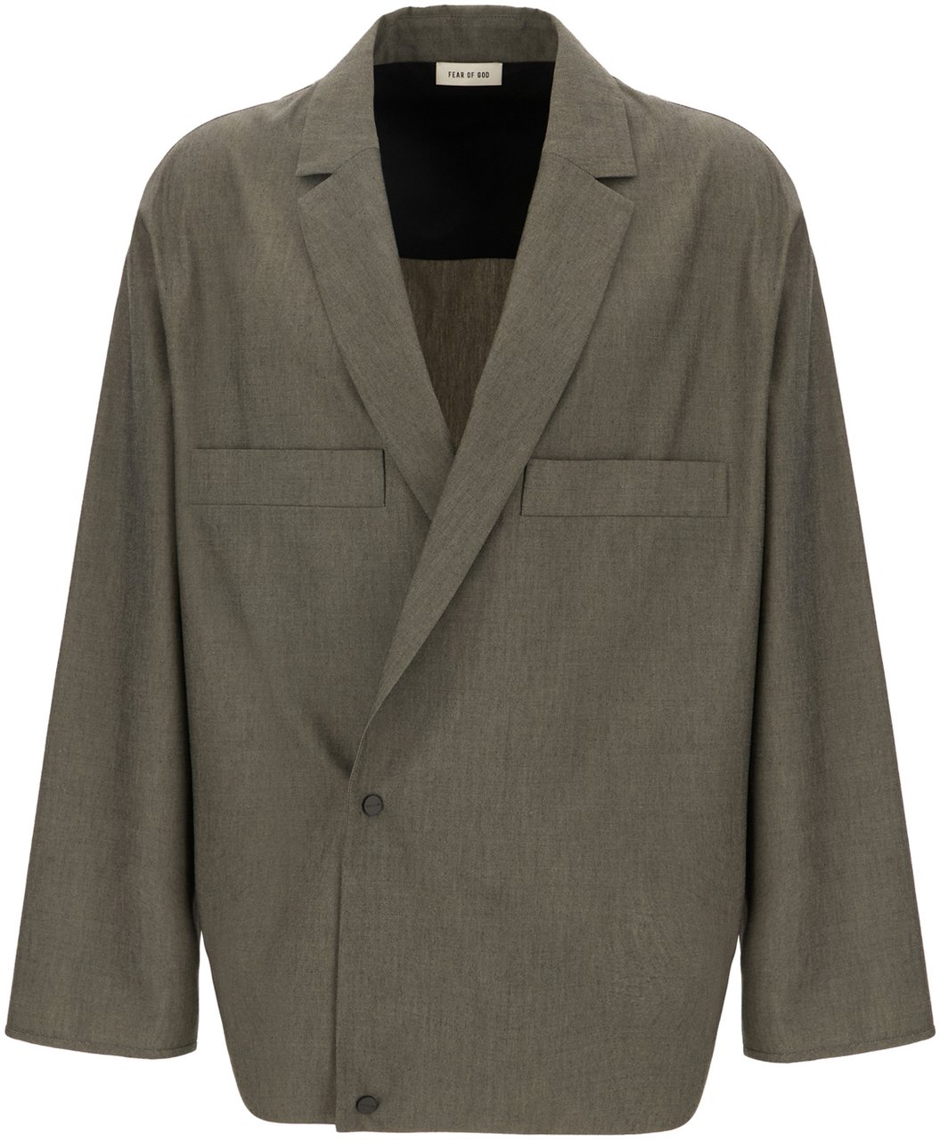 Fear of God Fear Of God Dark grey cotton blend blazer Grijs