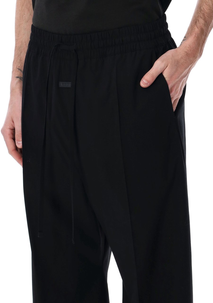 Fear of God Wide Leg Drawstring Pant Nero Zwart