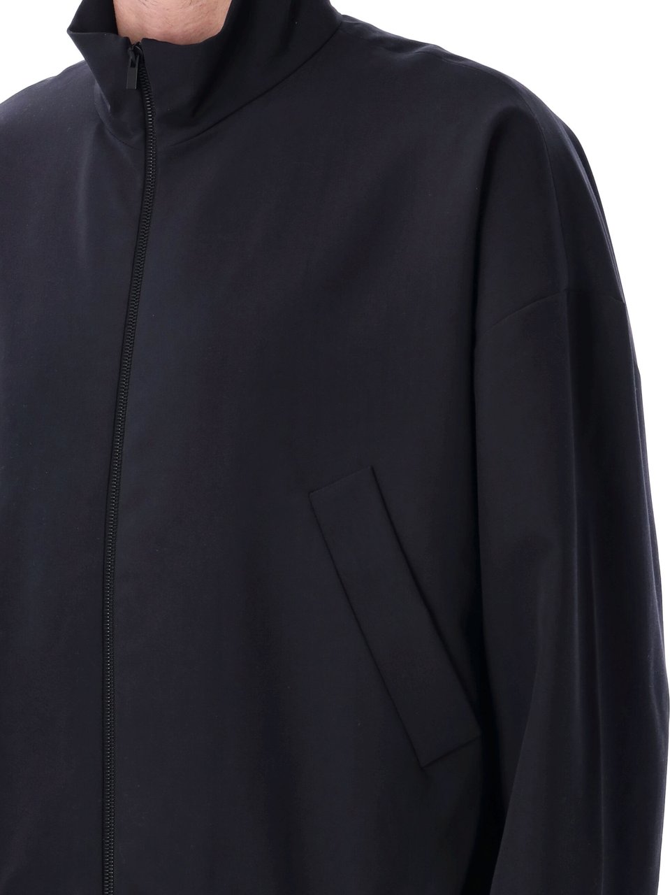 Fear of God High Neck Track Jacket Blu Blauw