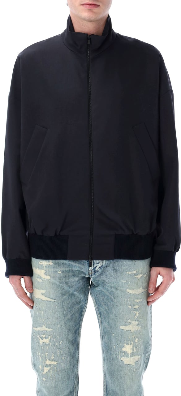 Fear of God High Neck Track Jacket Blu Blauw