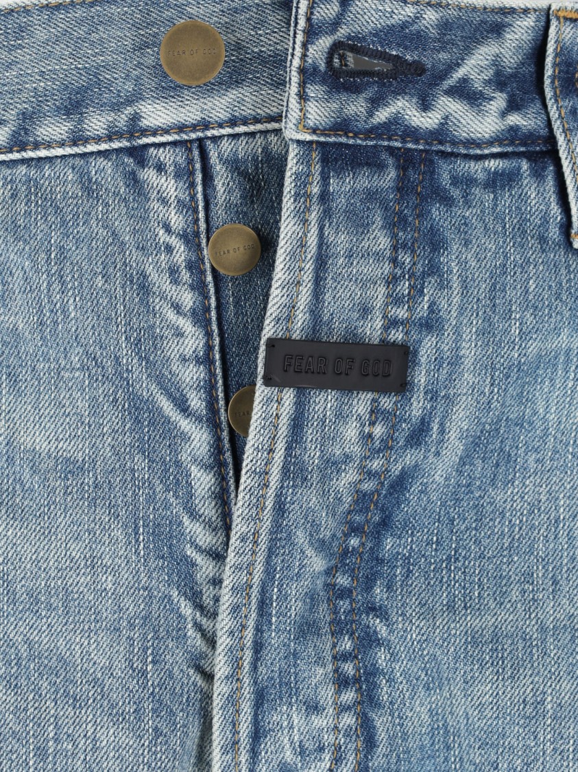 Fear of God Straight Jeans – Light Blue Blauw