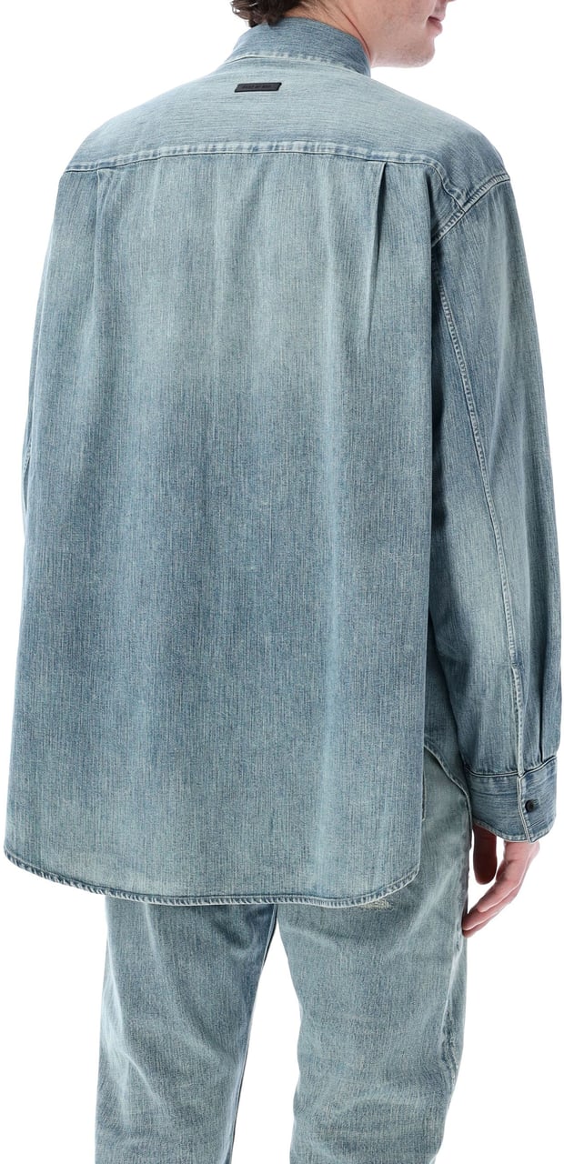 Fear of God Denim button up shirt Blauw