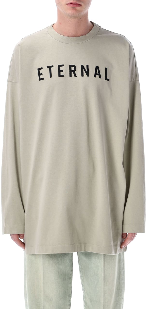 Fear of God Tshirt Ls Eternal Dove Grey Grijs