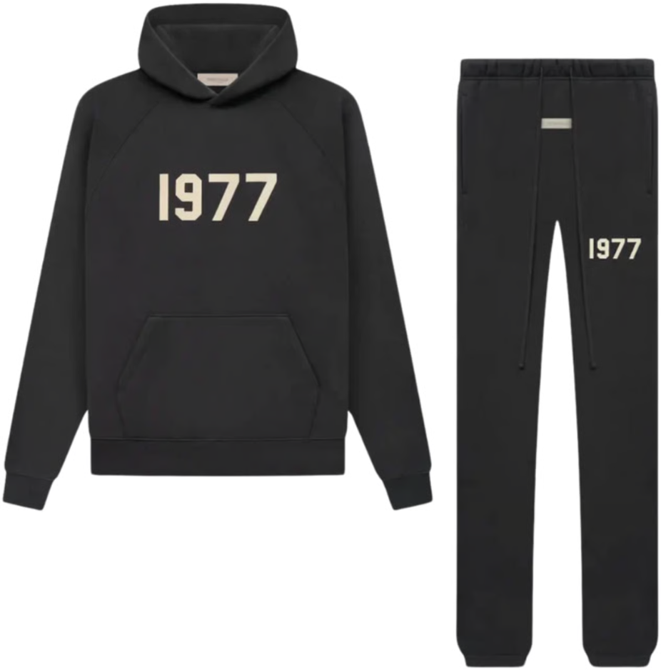 Fear of God Fear of God ESSENTIALS 1977 Iron Black Full Set Zwart