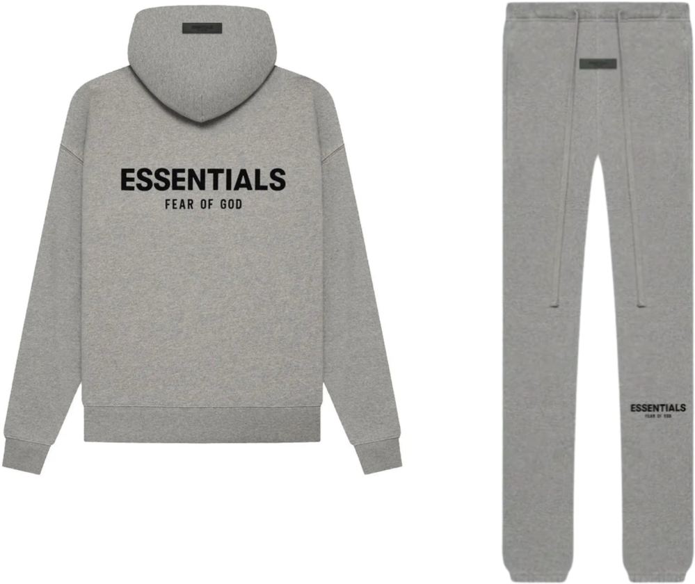 Fear of God Fear of God Essentials Dark Oatmeal Full Set Grijs