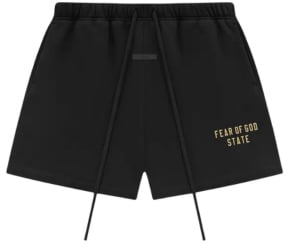 Fear of God Fear of God Essentials FW24 Black Yellow Korte Broek Divers